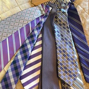 7 purple and grey men’s ties